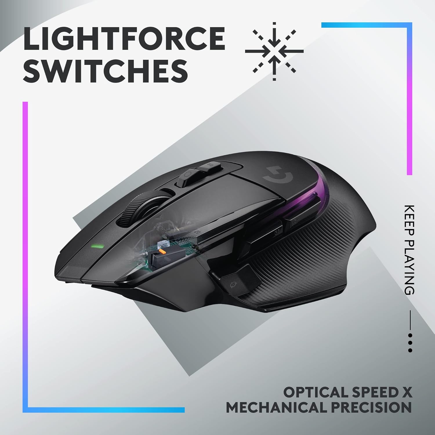  Logitech G502 X Plus Wireless RGB Gaming Mouse